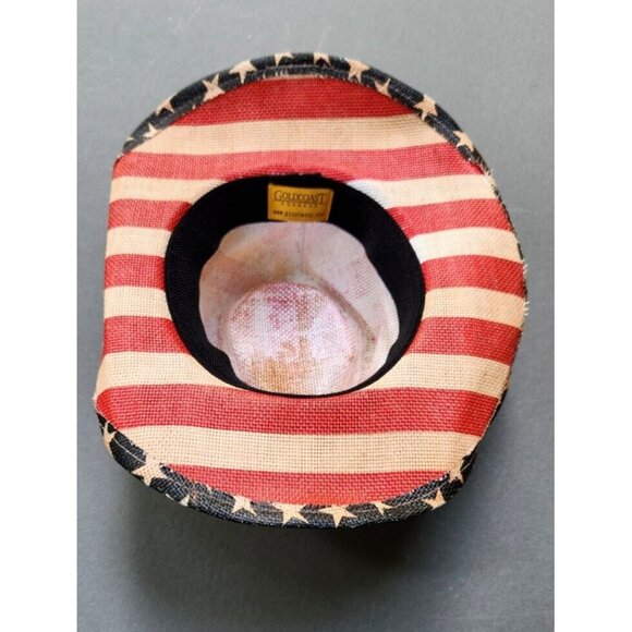 Patriotic Mens Hat Goldcoast Sunwear One Size Shapeable Old Glory - Picture 6 of 12
